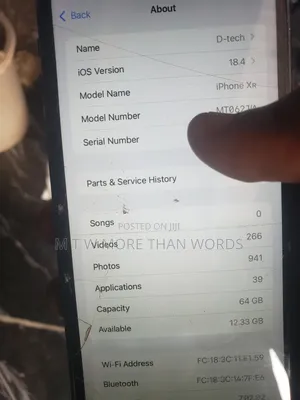Apple iPhone XR 64 GB Black