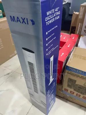 Maxi Oscillating Tower Fan 40” With Modern Design