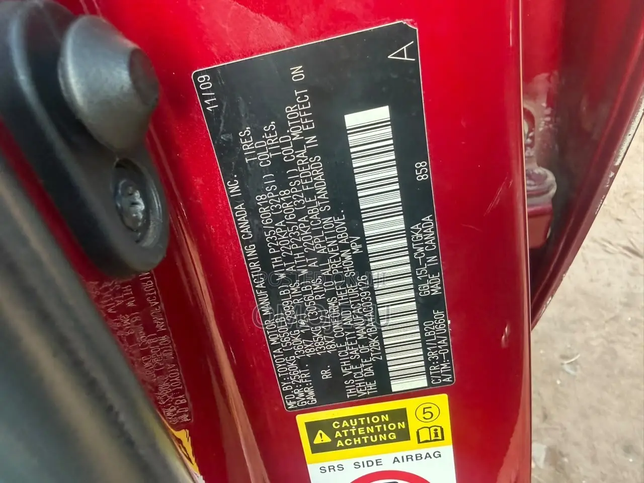 Lexus RX 350 2010 Red