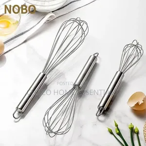 3-Piece Stainless Steel Egg Whisk Set