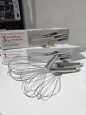 3-Piece Stainless Steel Egg Whisk Set