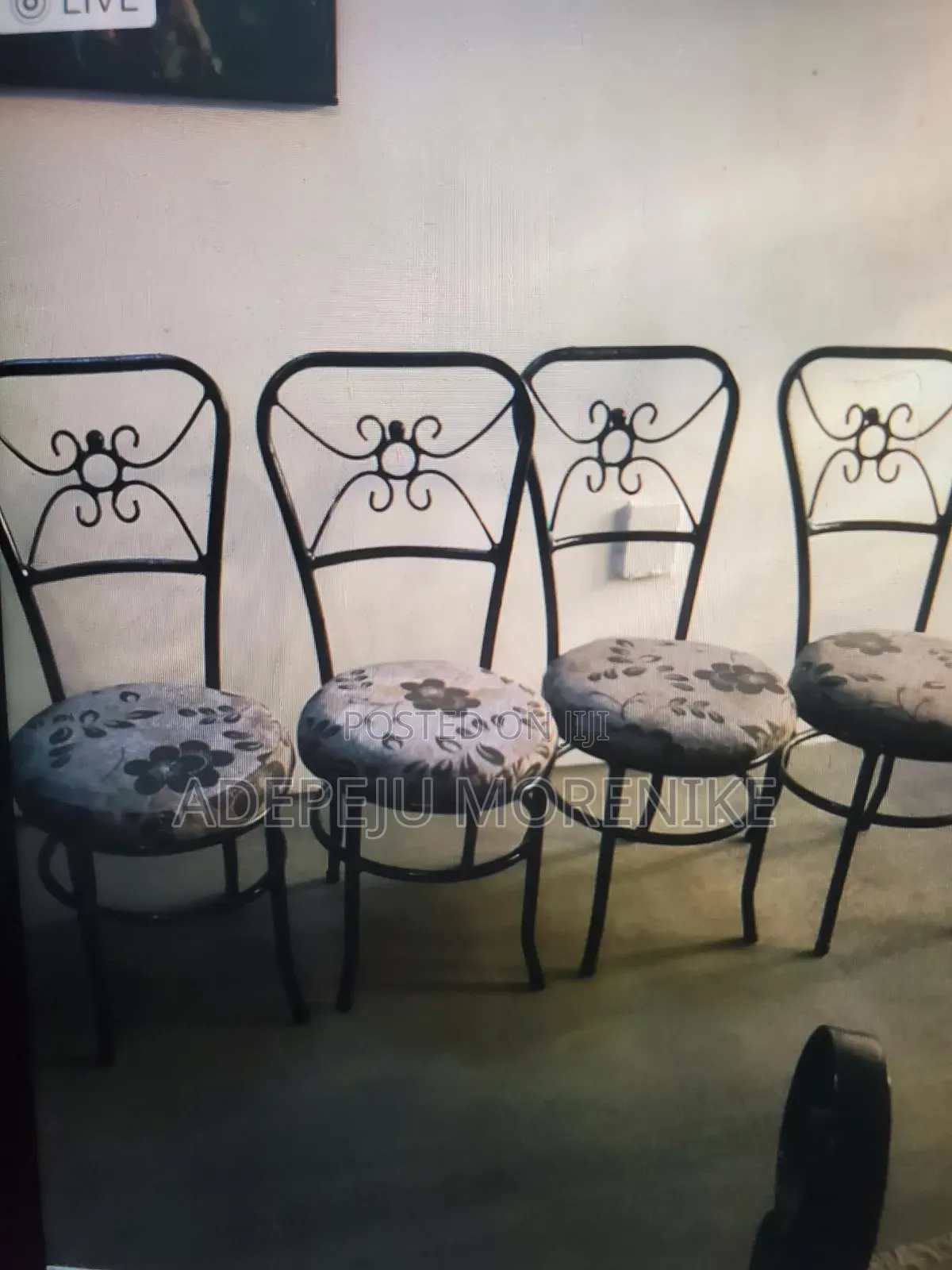 Wrought Iron Dinning Table Set