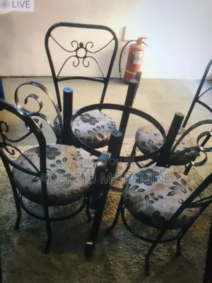 Wrought Iron Dinning Table Set