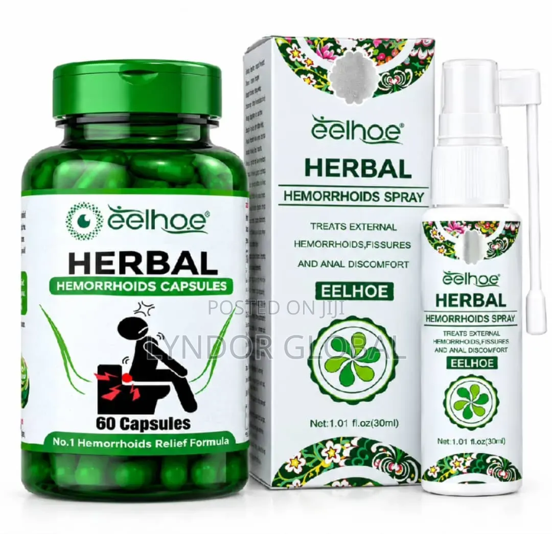 Herbal Hemorrhoids Spray Capsule Combo