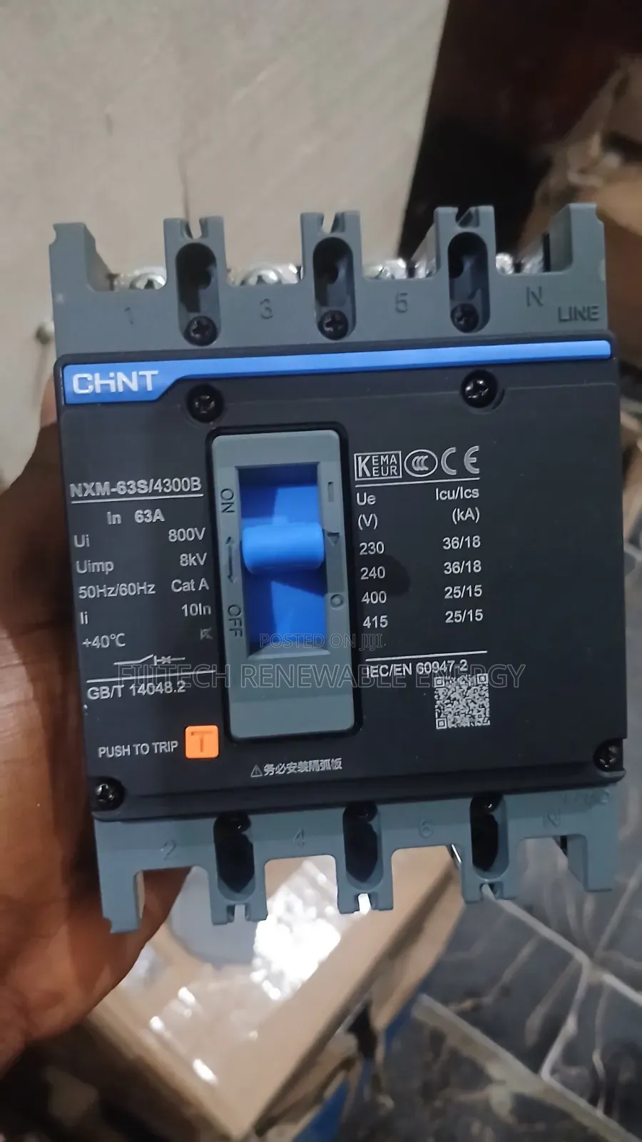63A 4pole CHINT Breaker
