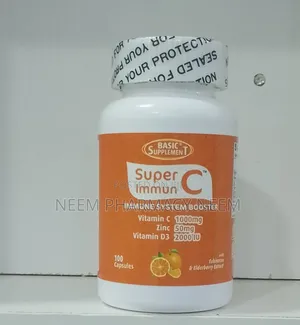 Super Immun C- Vitamin C 1000mg + Zinc 50mg + Vitamin D3 2000IU
