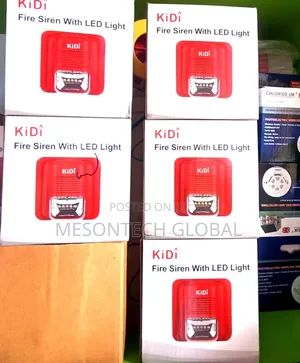 KiDî Fire Siren With LED Light/ Fire Alarm Sounder With Strobe