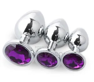 Silver Butt Plugs Set