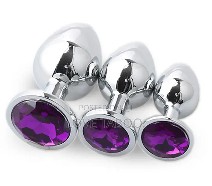 Silver Butt Plugs Set
