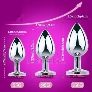 Silver Butt Plugs Set