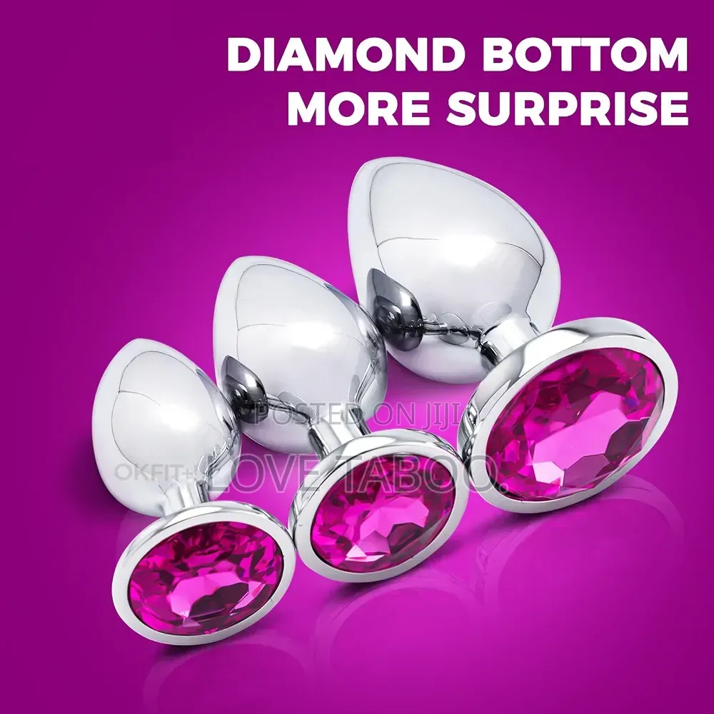 Silver Butt Plugs Set