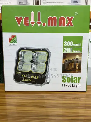 Vell Max 300w/2400 Lumen Solar Flood Light