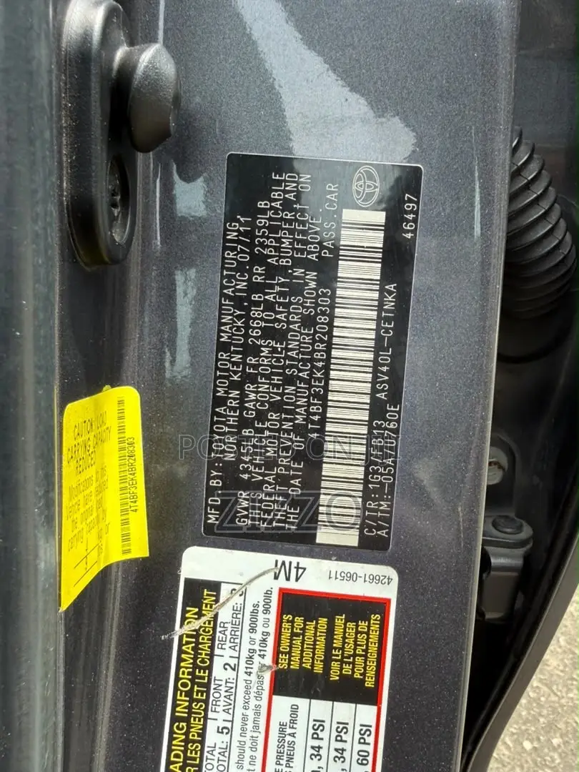 Toyota Camry 2011 Gray