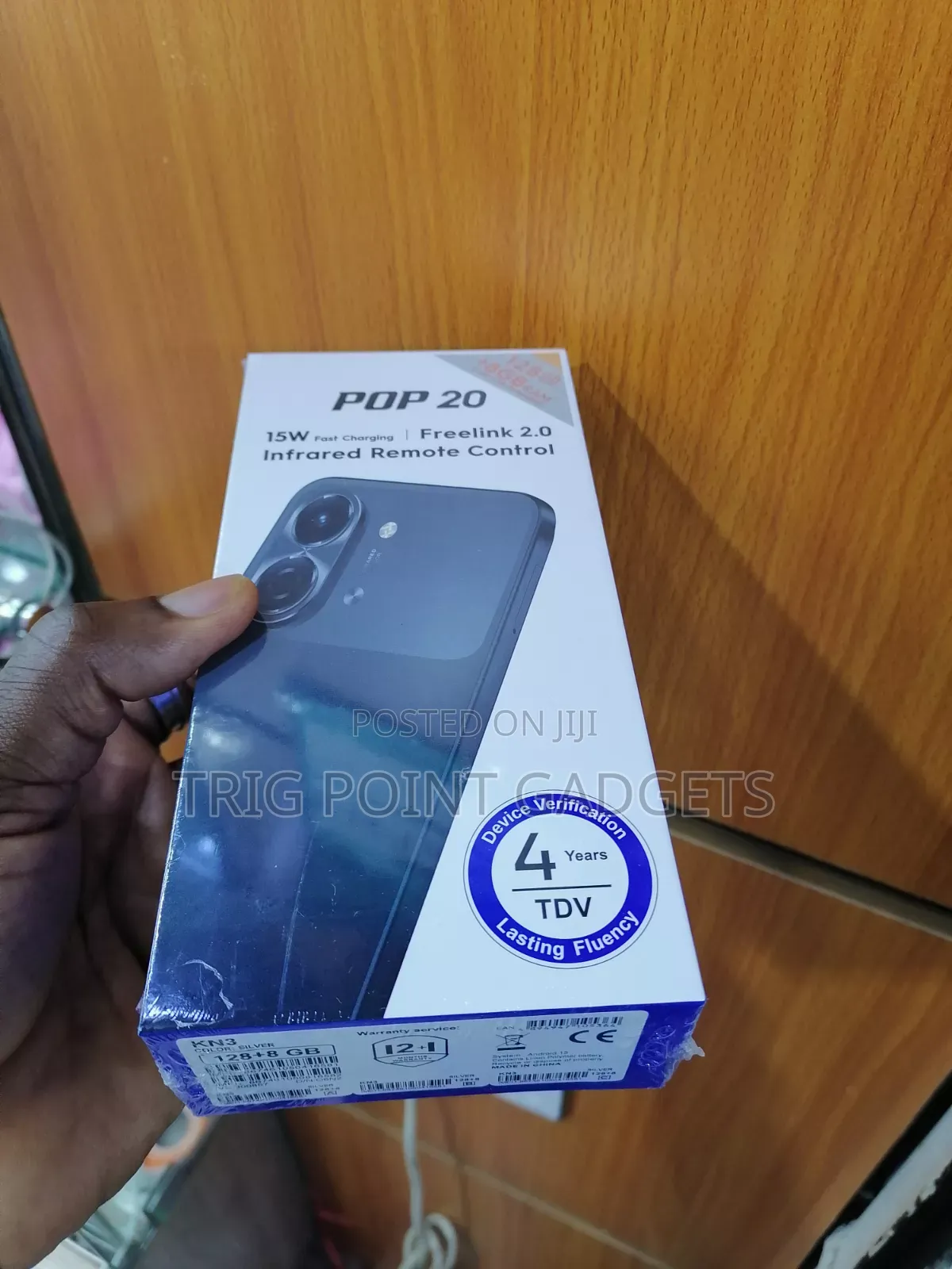 New Tecno Pop 20 128 GB Silver