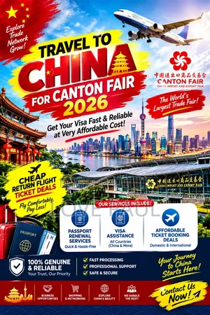 Travel and Visa Assistance to China Canton Fare 2026