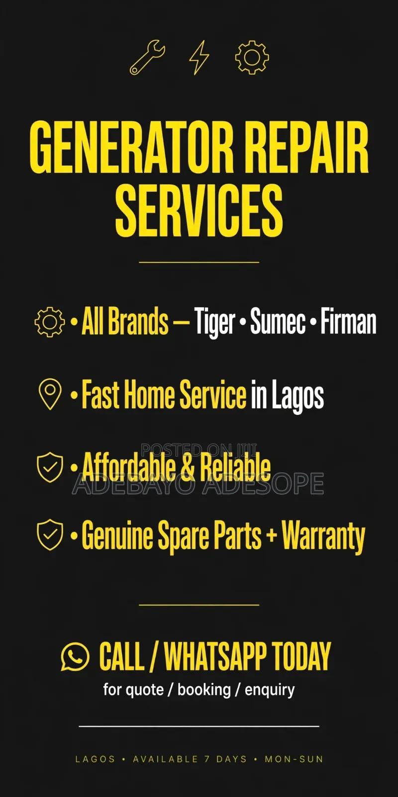 Generator Engineer