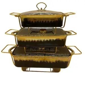 Luxury Ceramic Food Warmer Casserole Dish Set