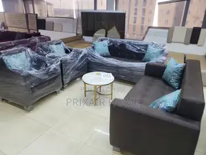 Luxury Dark Brown Sofa Set