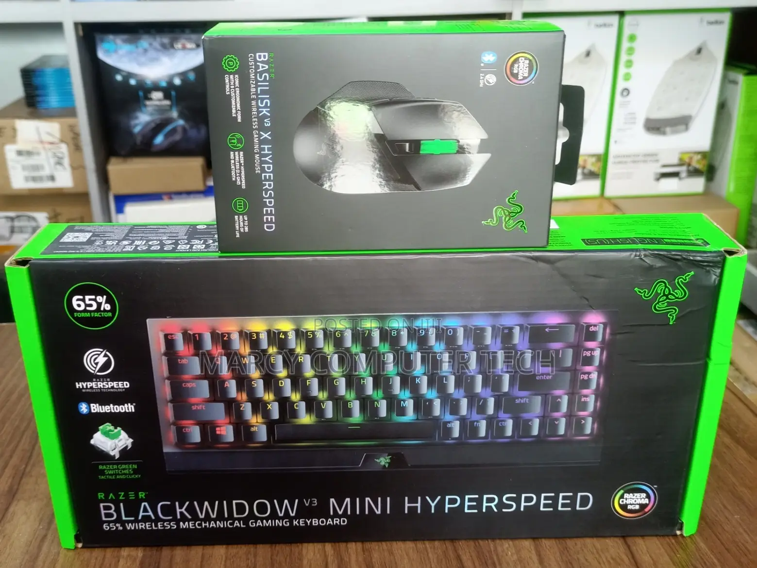 Razer Black Widow V3 Mini Hyper Speed and Basilisk V3 X Hyper Speed