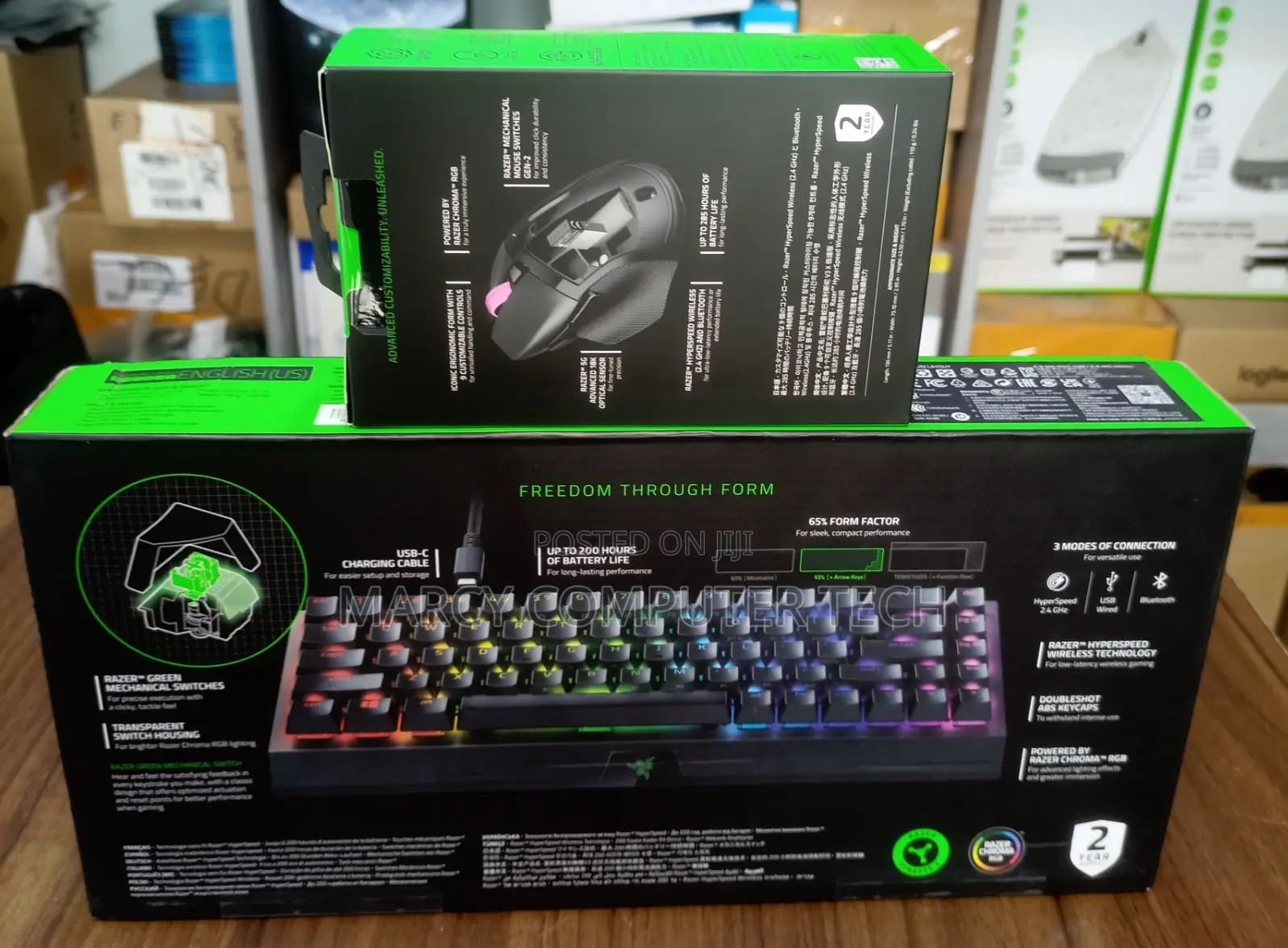 Razer Black Widow V3 Mini Hyper Speed and Basilisk V3 X Hyper Speed