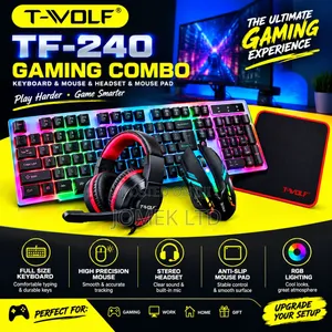 4-in-1 Gaming Combo, a Budget-Friendly Wired Bundle for PCs and Laptop