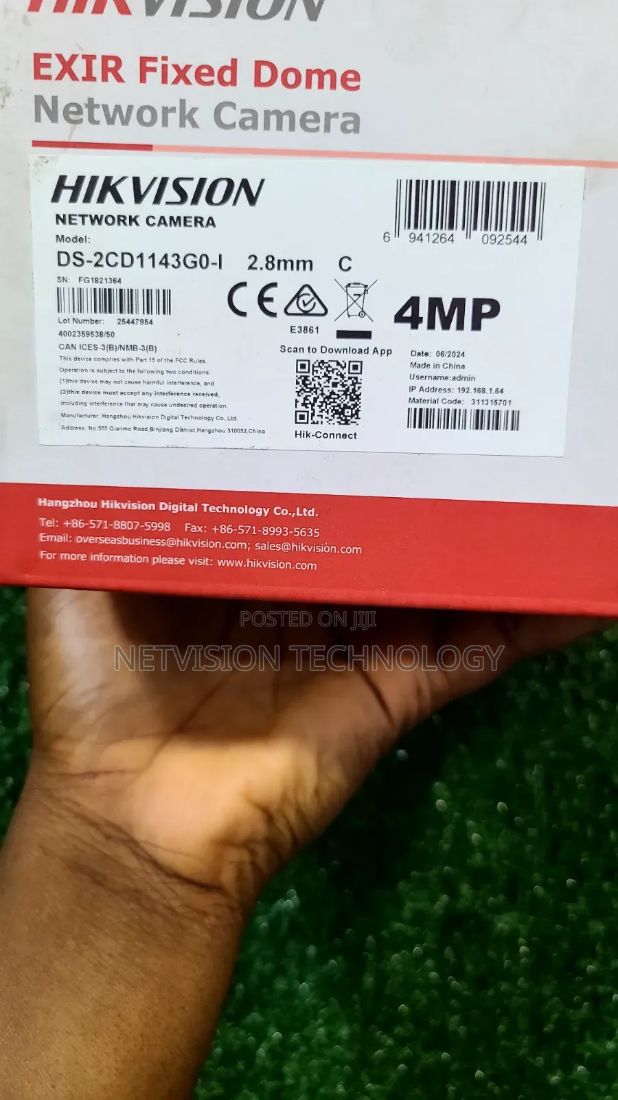 Hikvision 4mp 1p Non Audio Indoor Camera
