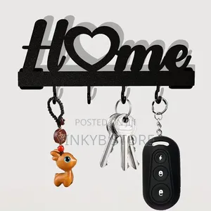 Love Shape Wall Mounted Key Holder - Key Organizer With Hooks