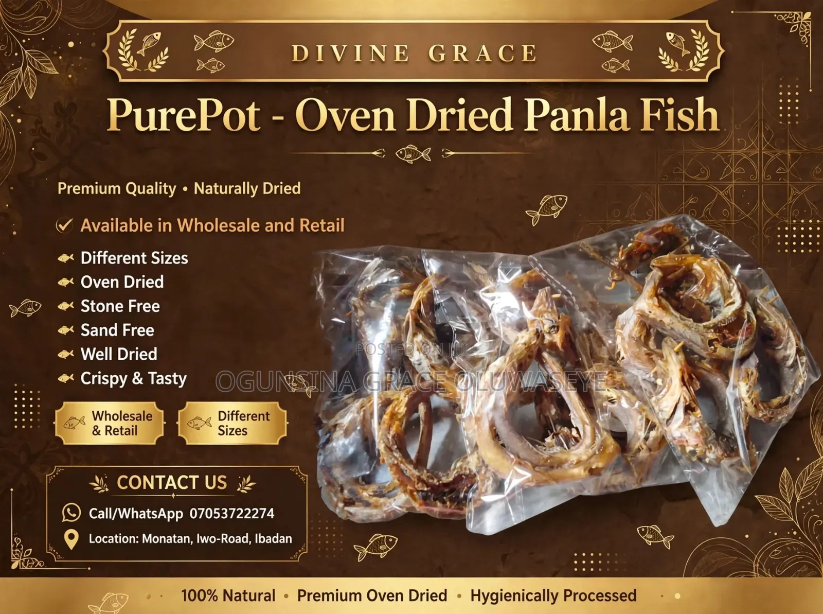 Oven Dried Panla Fish
