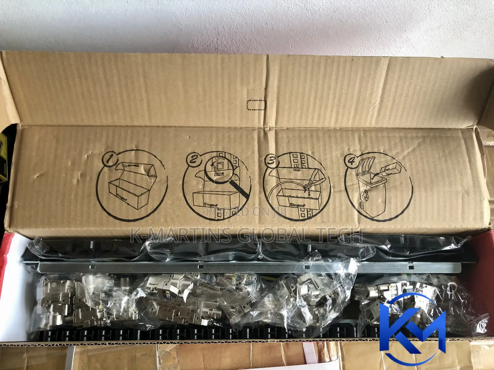 Legrand 24 Port Cat6A Shielded SFTP Patch Panel