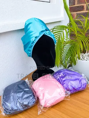 Silk-Exterior Hair Towel for Gentle