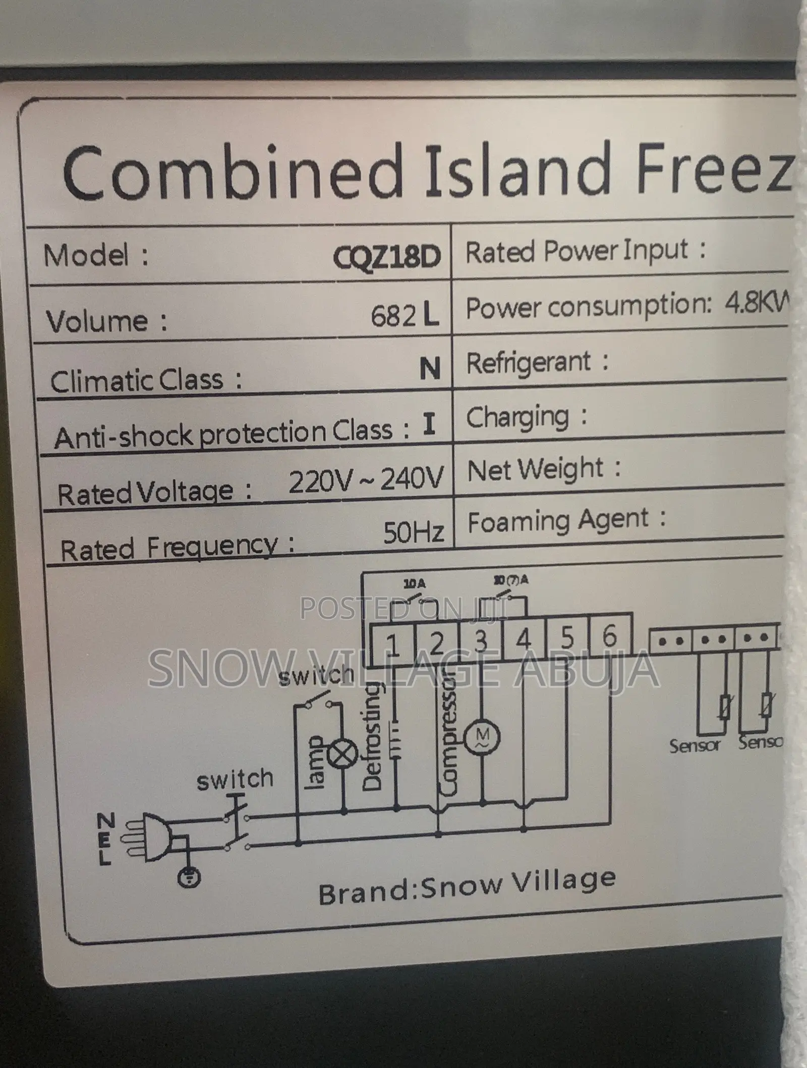 Combined Island Freezer