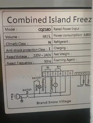 Combined Island Freezer