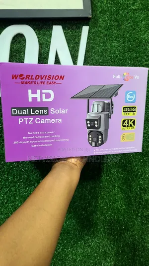 Ubox 4g Dual Lens PTZ Solar Camera