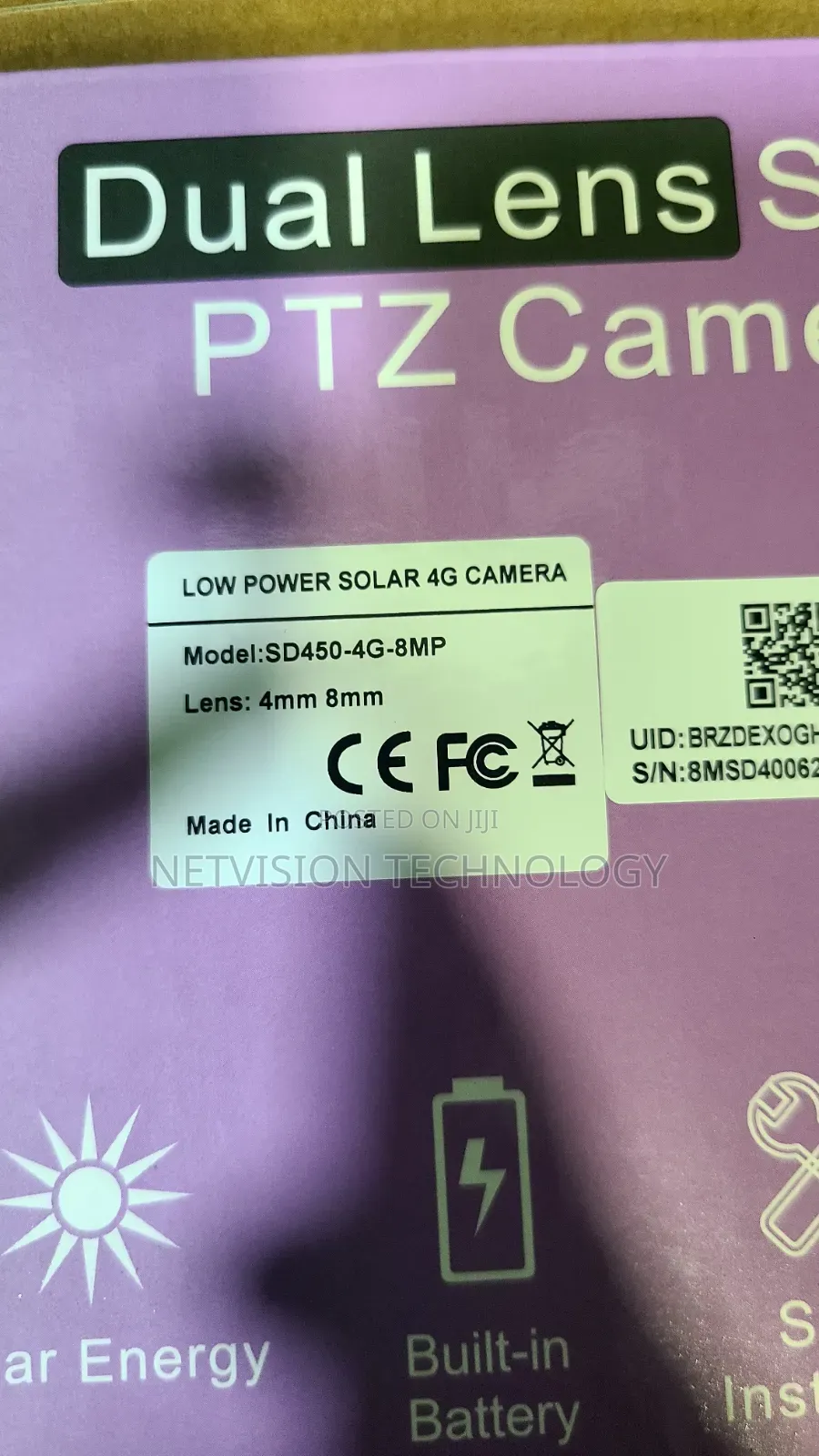 Ubox 4g Dual Lens PTZ Solar Camera