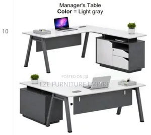 1.6meter Grey White Executive Office Table