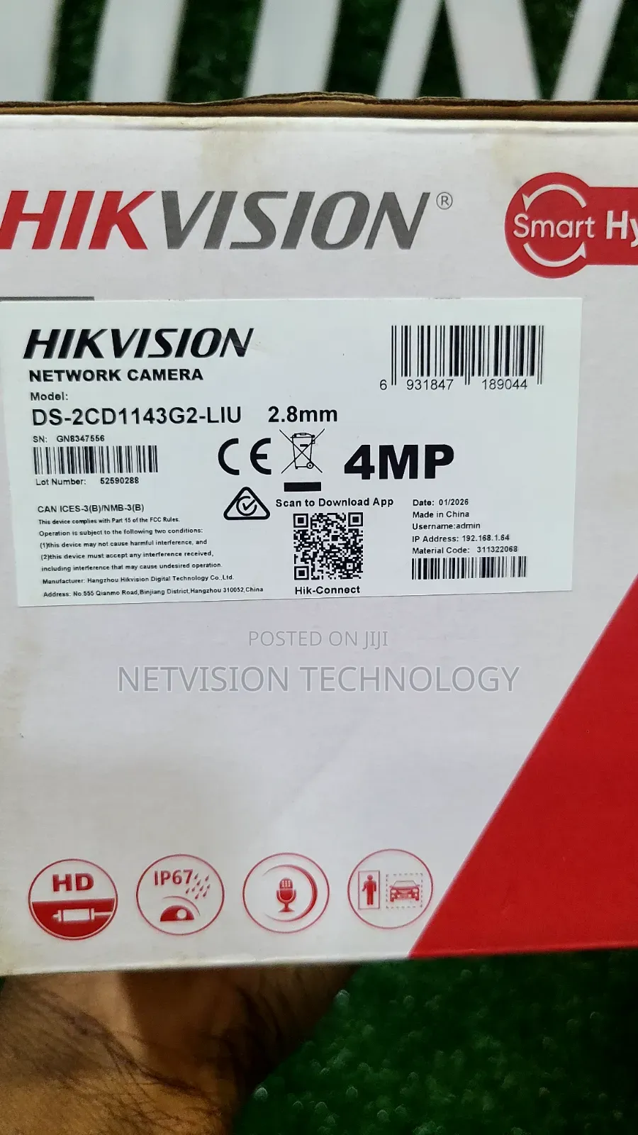 Hikvision 4mp Ip Smartlight Indoor Camera