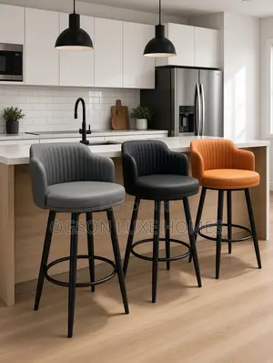 Quality Leather Barstool With 360 Rotation