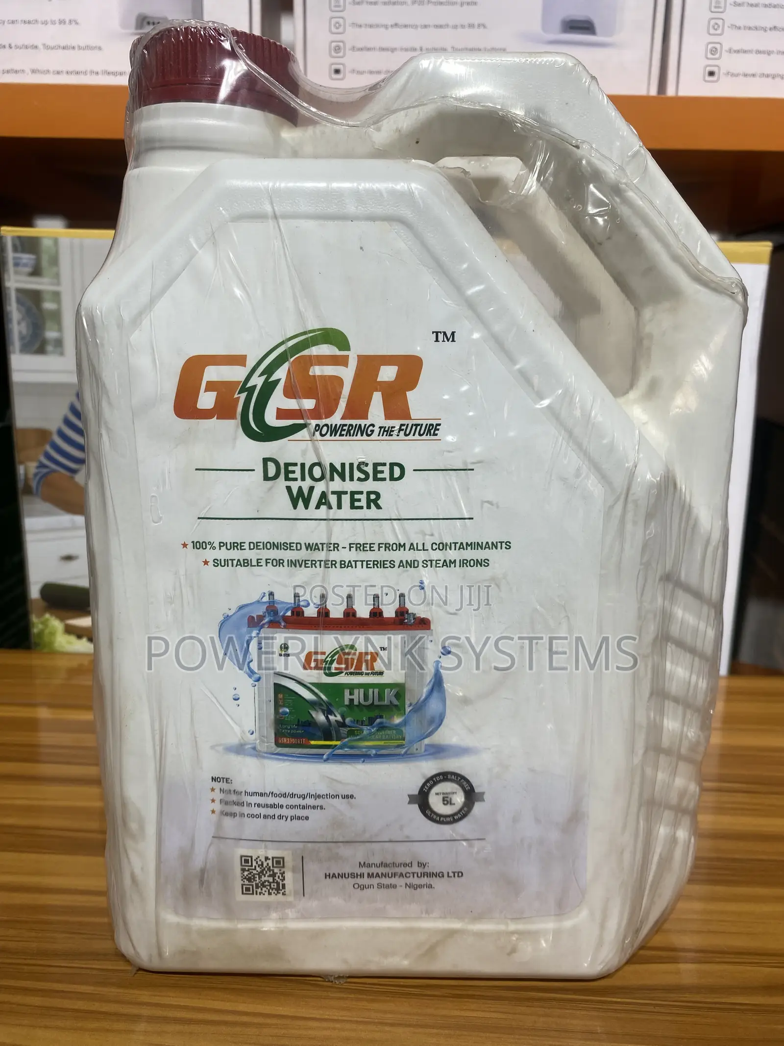 5L GSR Deionized Water