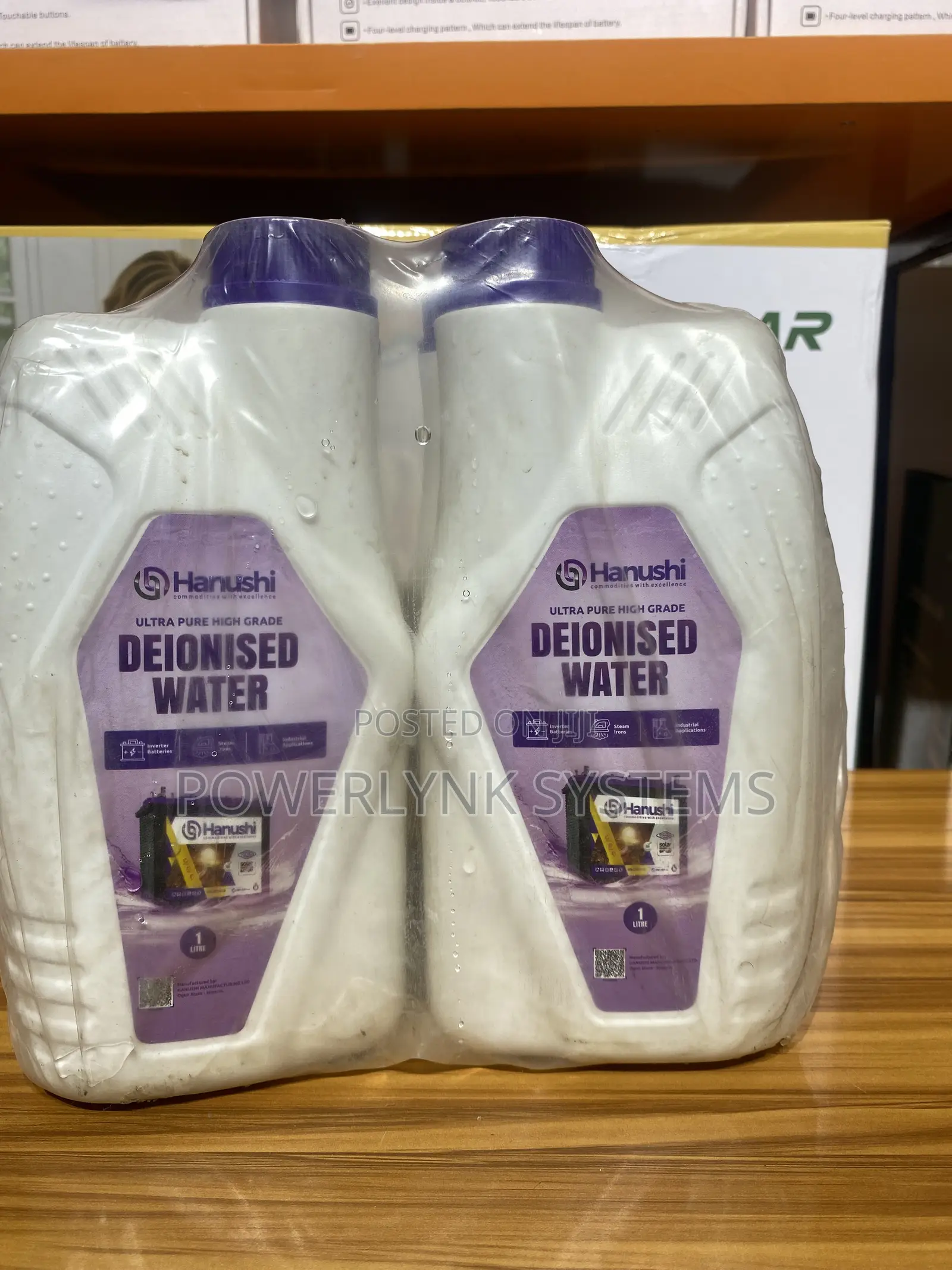 1 Litre Hanushi Deionized Water
