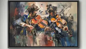 Wall Wooden Frame Painting Canvass