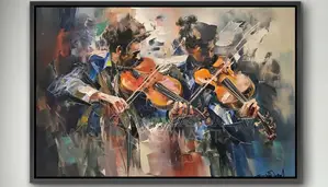 Wall Wooden Frame Painting Canvass