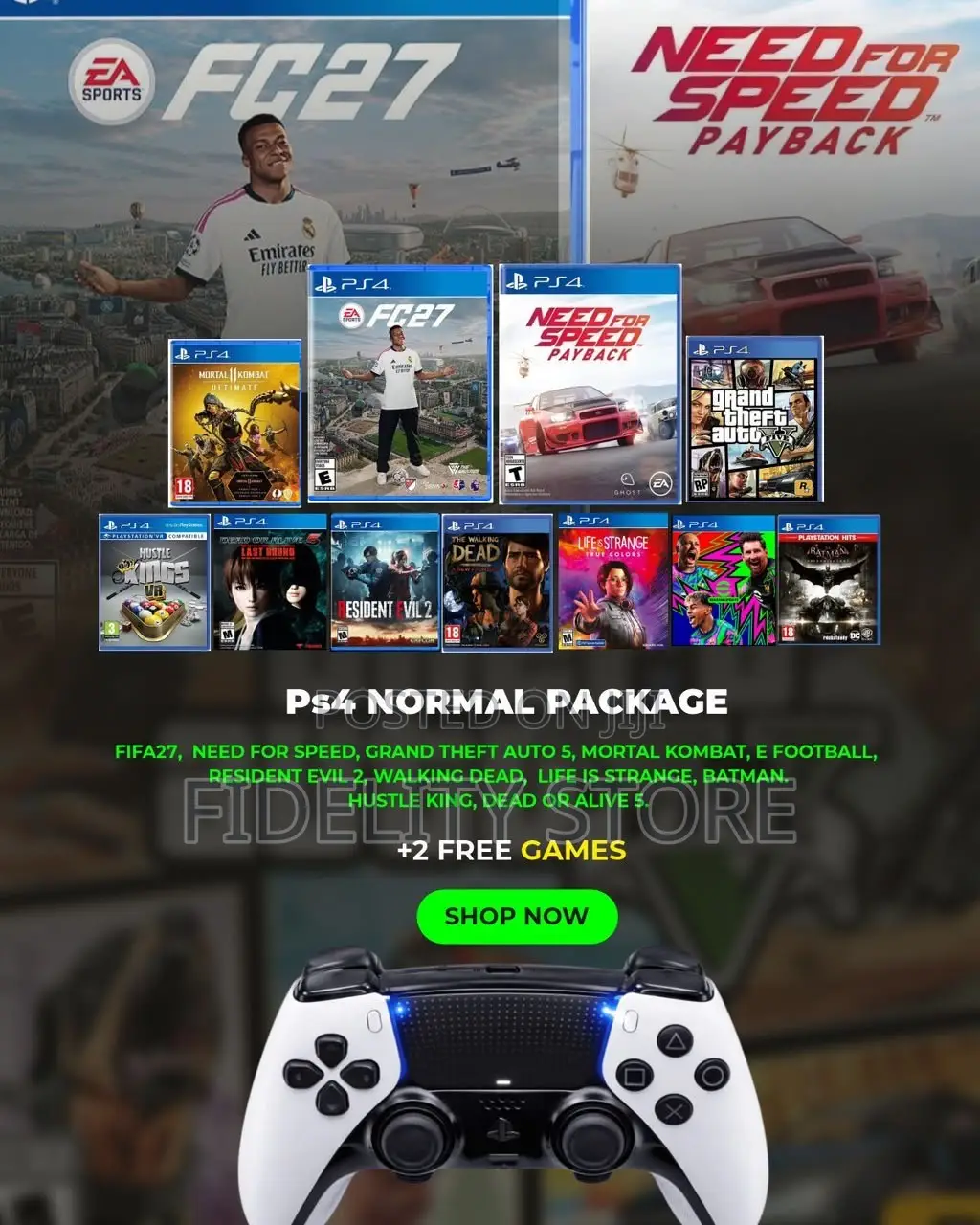 Ps4 Normal Pack Fc27 Package