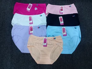 3pcs Women Full Cotton Plain Pants