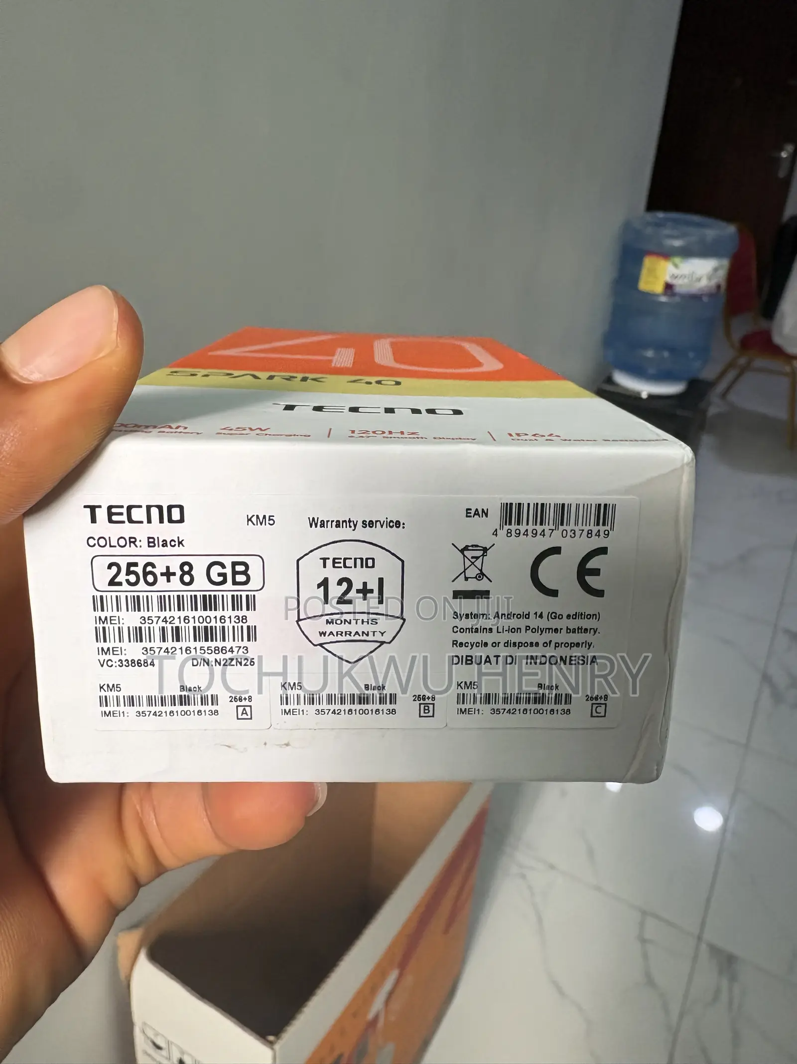 New Tecno Spark 40 256 GB Black