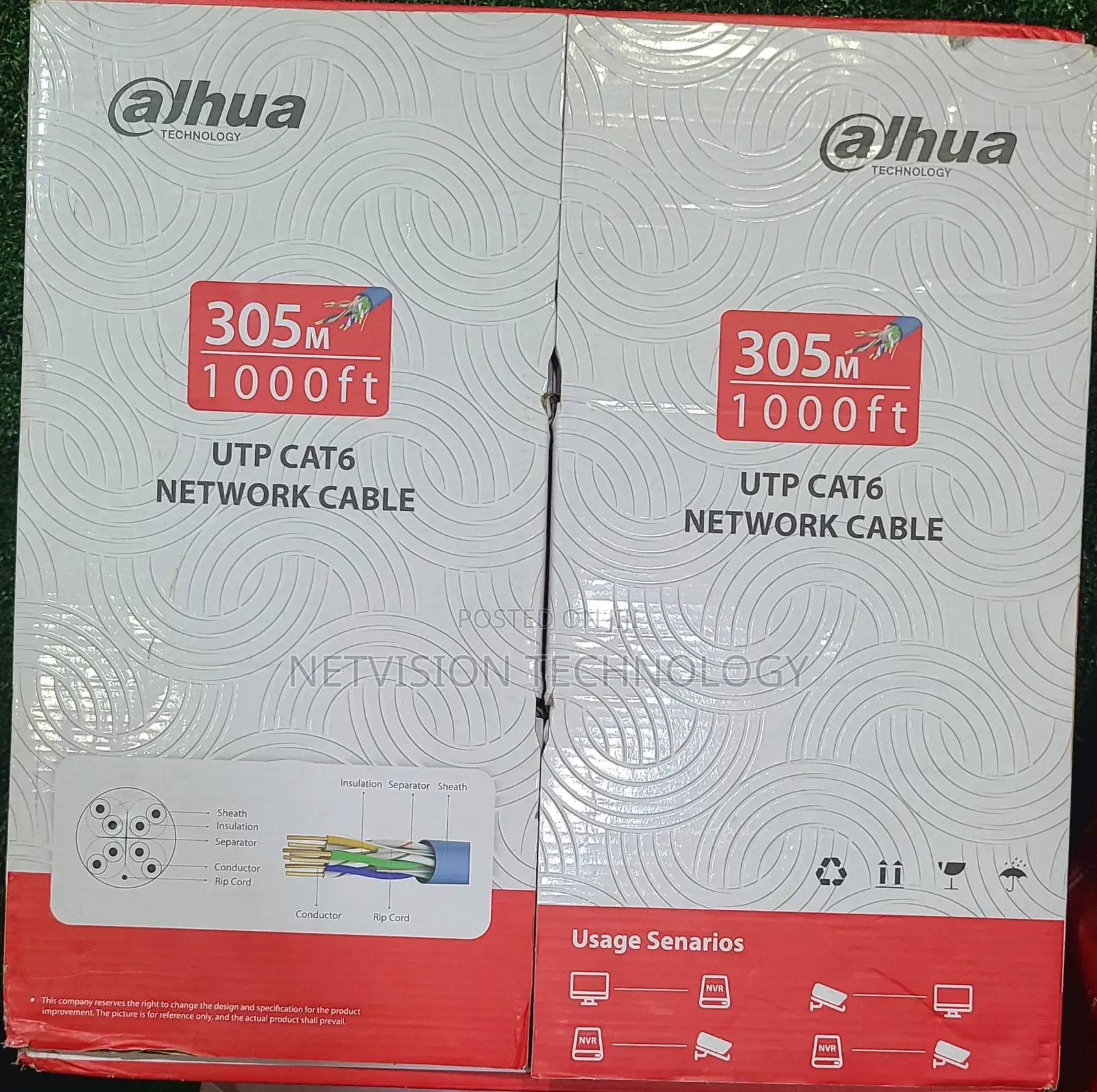 Dahua 305 Meter Cat6 Network Cable