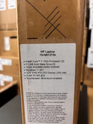 New Laptop HP 15 16GB Intel Core 7 SSD 512GB