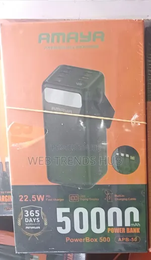 Amaya 50,000mAh 22.5W PD PowerBox 500 (APB-500)Fast Charging PowerBank