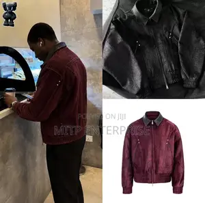 Men’s Premium Suede Bomber Jacket