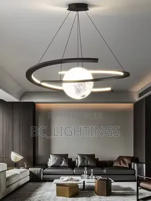 Modern Minimalist Planet Living Room Light Circular Ring Hall Light