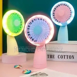 Mini Rechargeable Led Light Fan